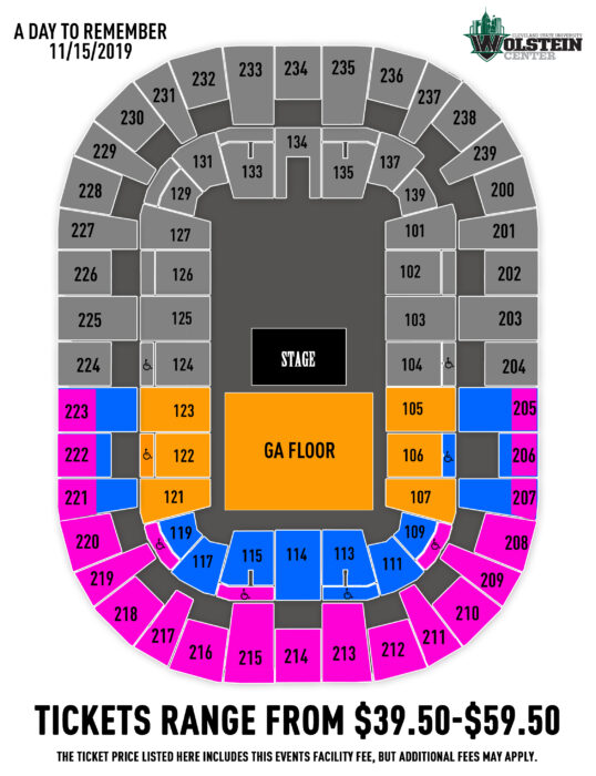 Cleveland State Wolstein Center Seating Chart